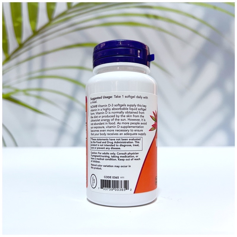 Now Vitamin D3 1000Iu 180v Mỹ