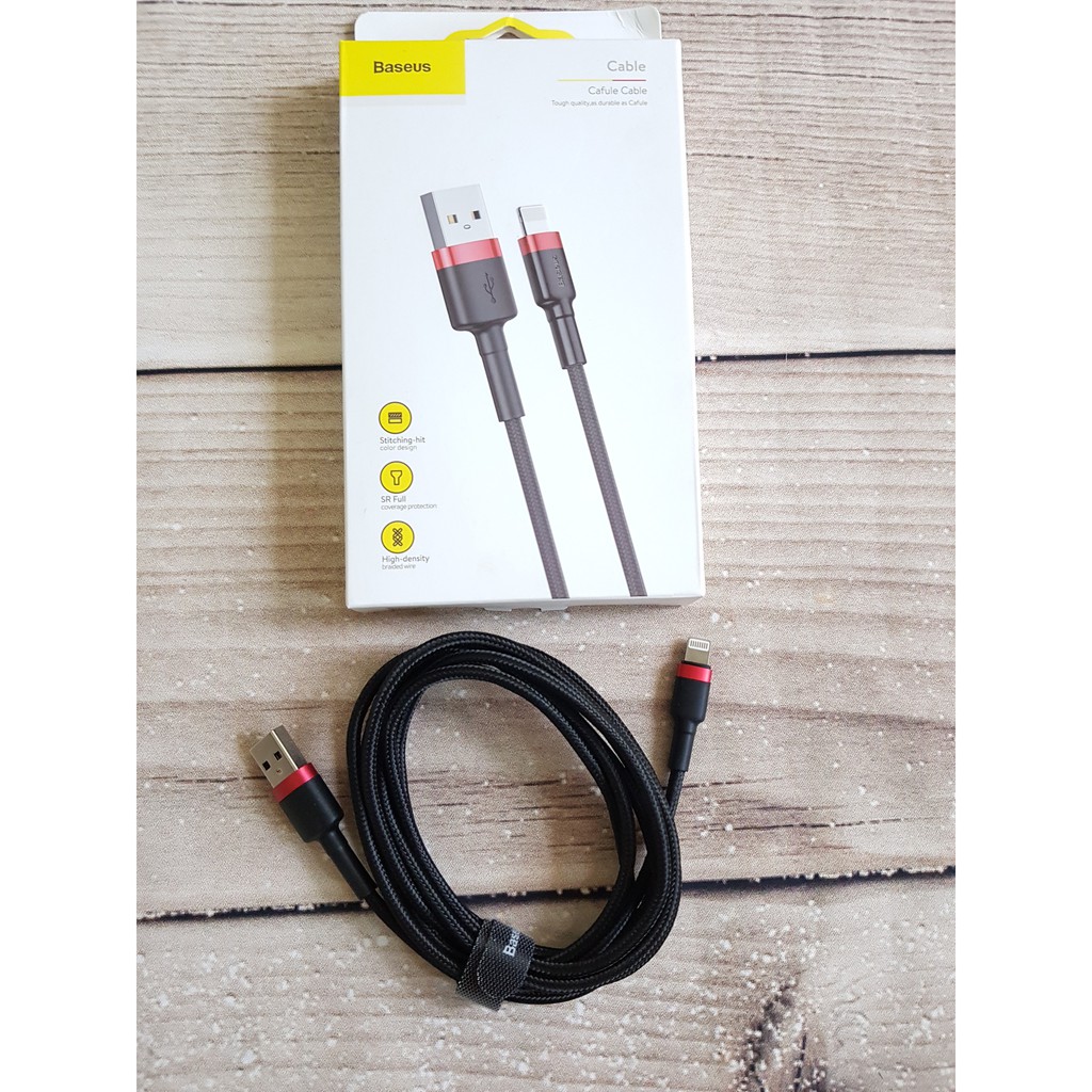 Cáp Sạc IPHONE Sạc Nhanh Hàng Chính Hãng Baseus Bọc Sợi Kevlar Chống Đứt, Chống Gập - PUKISHOP