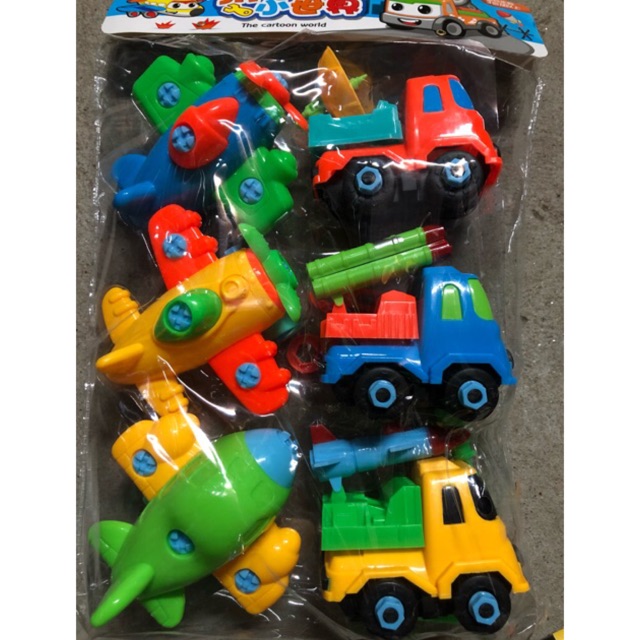 Sét 6 oto-máy bay tháo lắp