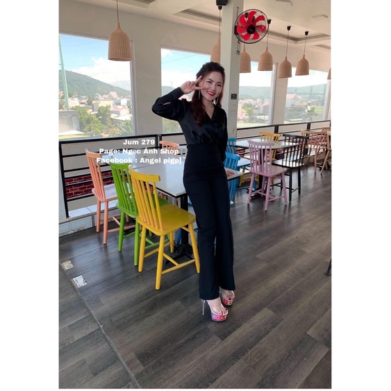 Jump thiết kế đi tiệc cao cấp - Jumpsuit quần ống loe