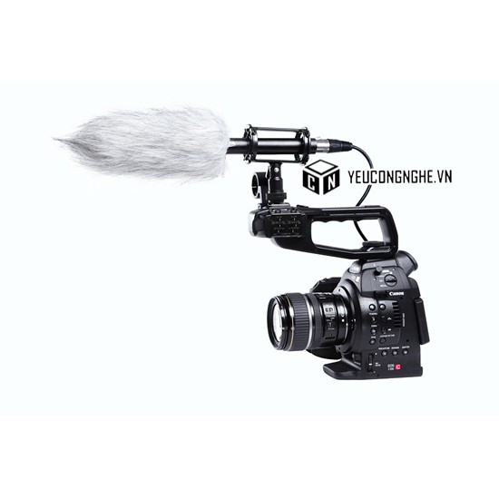 LỌC GIÓ CHO MIC THU ÂM BOYA PVM-1000 HÃNG HUANOR HN-44 dùng cho mic phỏng vấn dùng trong điều kiện ngoài trời
