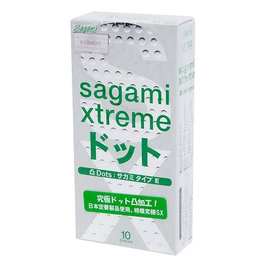 COMBO BAO CAO SU SAGAMI CÓ GAI 3 hộp 30 chiếc - Sagami Super dot 009 + sagami xtreme white + sagami feelong