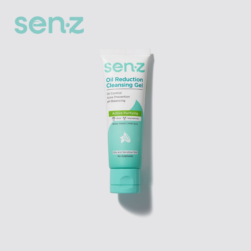 [TRAVEL SIZE] Gel Rửa Mặt Khổ Qua Dành Cho Da Dầu Nhạy Cảm SenZ Oil Reduction Cleansing Gel chuẩn pH 30ML