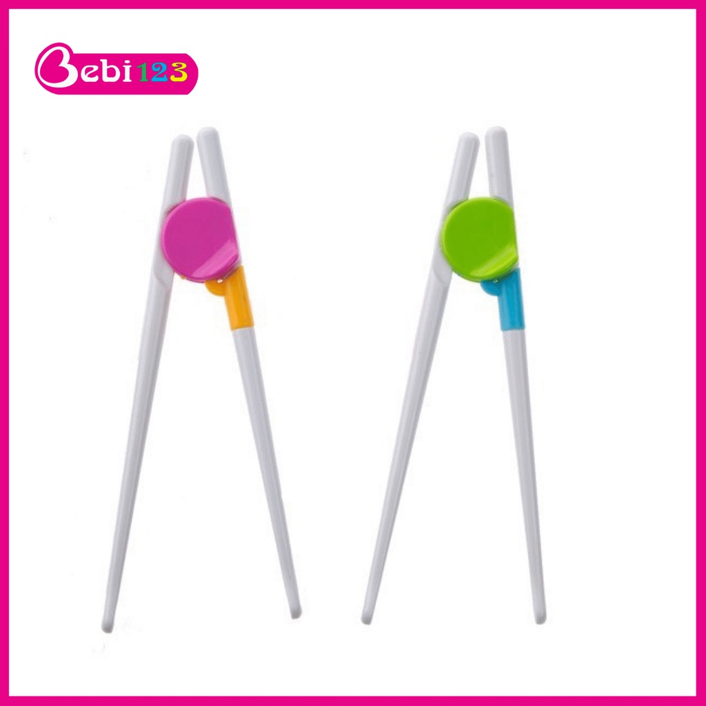 Đũa tập ăn kiểu Nhật 2 màu cho bé