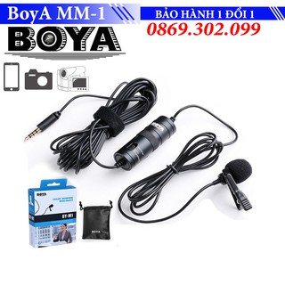 Micro thu âm đa năng Boya BY-M1 dùng cho cho điện thoại, máy ảnh DSLR, action camera, kết hợp đa năng với gimbal