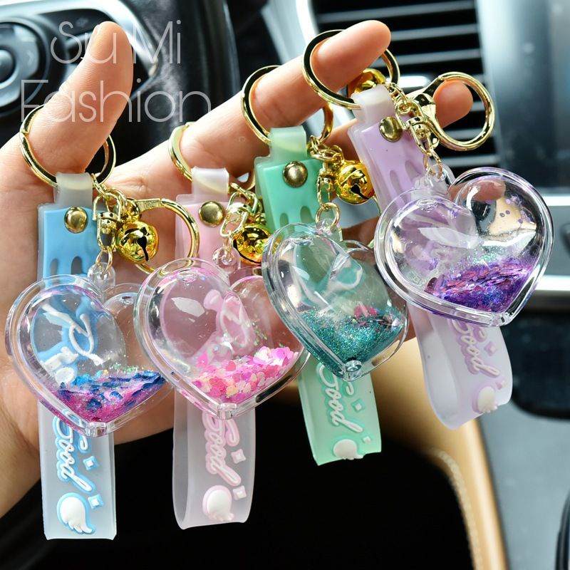 Móc khóa hình trái tim hot trend phong cách thời trang cho nữ - Móc khóa trang trí balo túi xách - quà lưu niệm