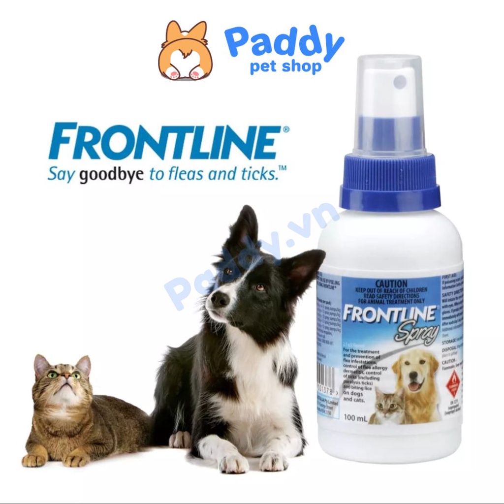 Xịt Frontline Spray Ngừa Ve Rận Cho Chó Mèo 100ml