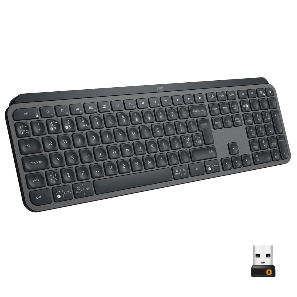 [Mã ELMALL10 giảm 10% đơn 500K] Bàn phím không dây Bluetooth Logitech MX Keys - đa thiết bị, sạc nhanh, Mac/ PC