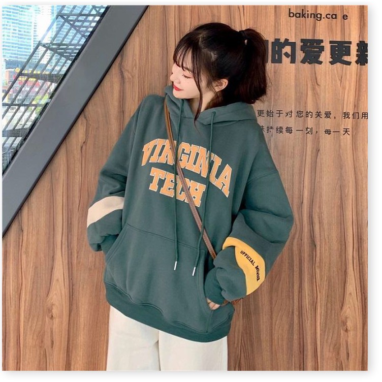 [FREESHIP TOÀN QUỐC] Áo khoác nữ form rộng đi học hoodie phối màu mẫu mới giá rẻ