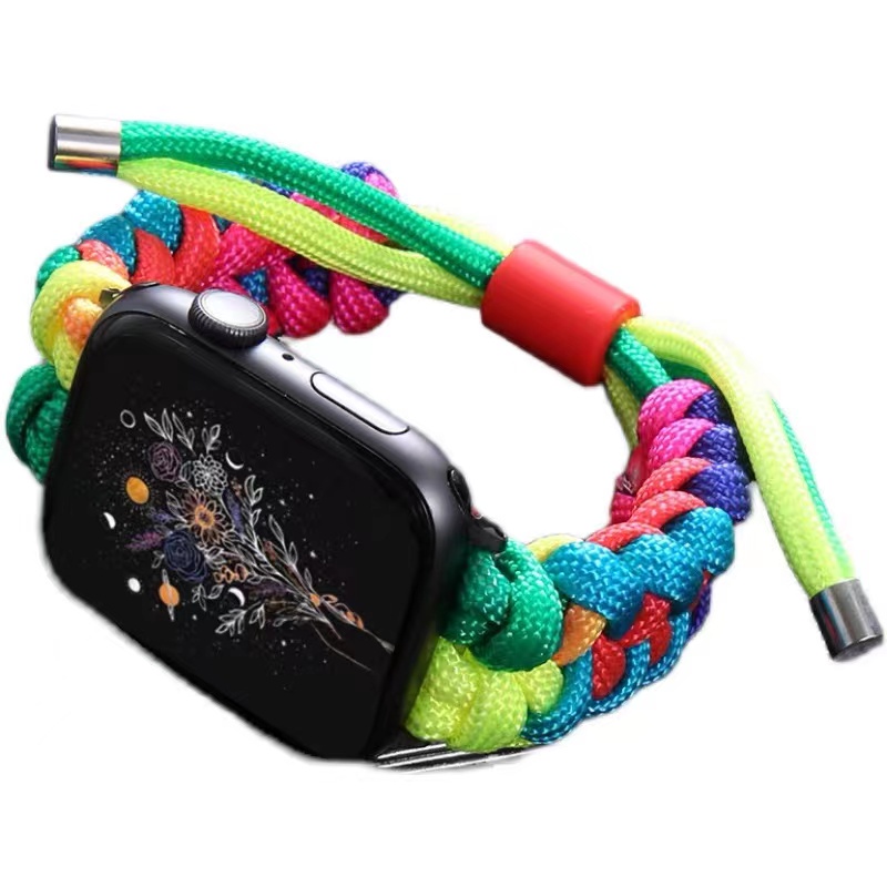 Dây Đeo Nylon Thể Thao Cho Đồng Hồ Thông Minh Apple Watch 44mm 40mm 42mm 38mm Iwatch 5 6 SE 4 7