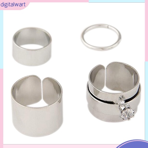 Set 4 nhẫn ngón tay thời trang cho nữ