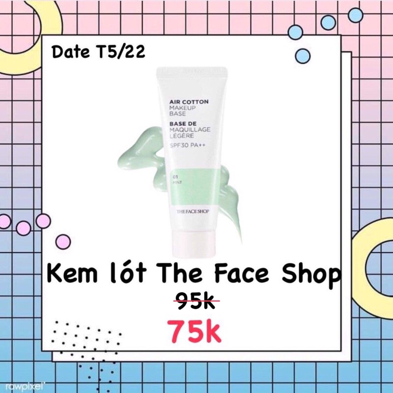 Kem Lót Air Cotton Make Up Base The Faceshop | BigBuy360 - bigbuy360.vn