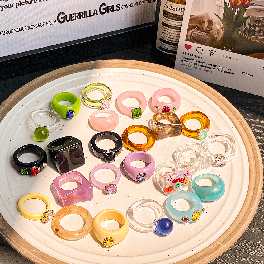 IF ME Set 3 Phụ Kiện Nhẫn Trang Sức Thời Trang Vintage Cho Nữ