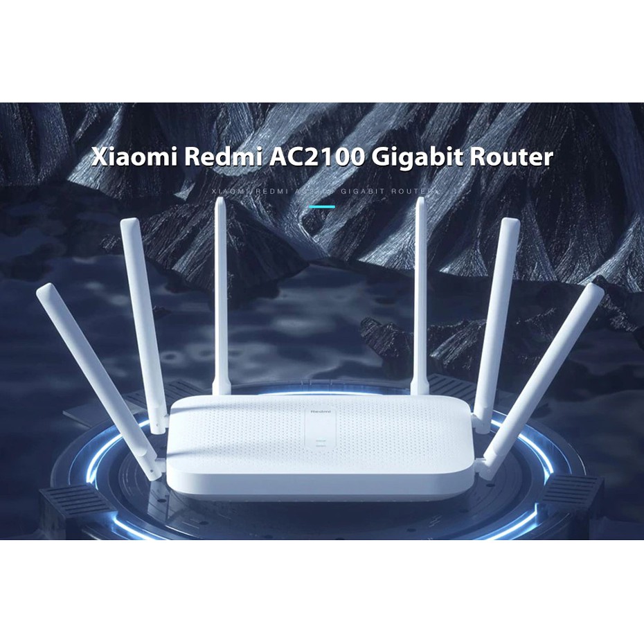 Bộ phát Wifi Router Wifi Redmi AC2100 ( 6 anten ) TRẮNG