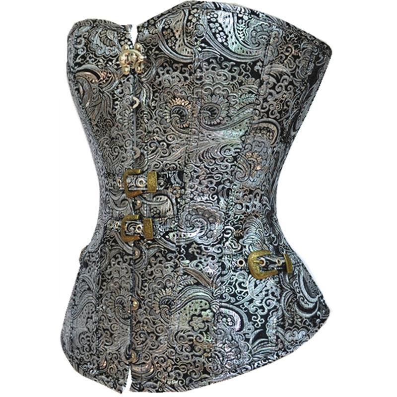 Vintage big button corset gothic corset
