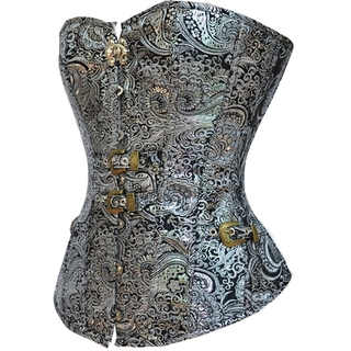 Vintage big button corset gothic corset