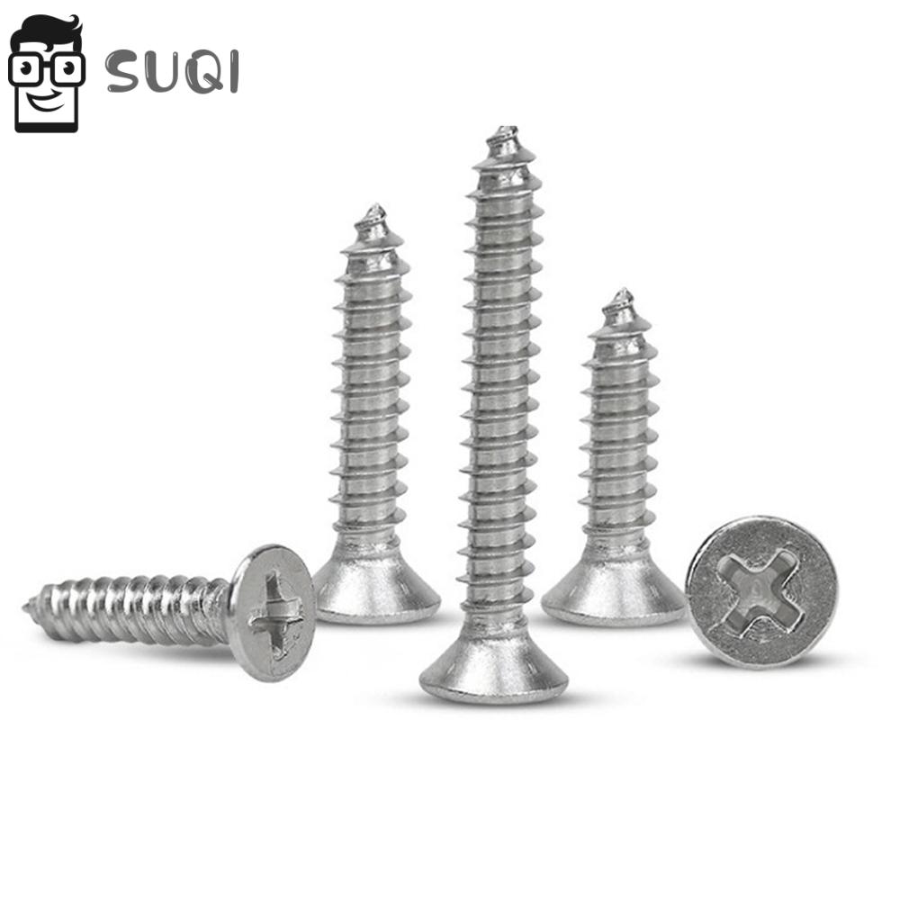 Đinh Vít Inox Đầu Chéo Cho Bảng Gỗ Suqi 4g 6g 8g M3 M4 M6 A2