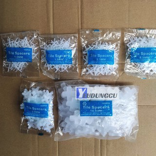 100 chiếc ke lát gạch chữ thập 1mm, 1.5mm, 2mm 2.5mm 5mm 10mm