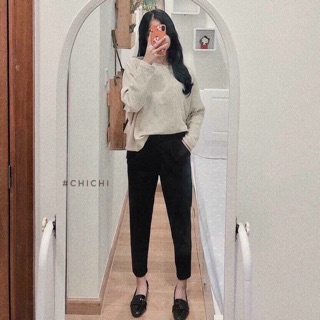 #18ok baggy công sở cạp chun sau