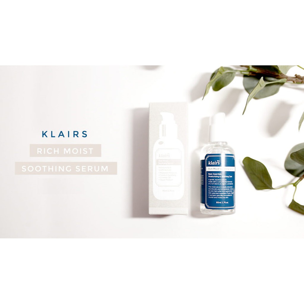 Serum dưỡng ẩm sâu Klairs Rich Moist Soothing Serum 80ml