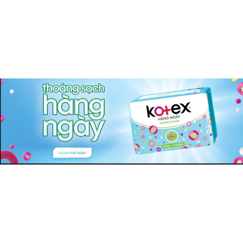 Giá sỉ thùng 48 gói băng vệ sinh kotex hàng ngày 20 miếng