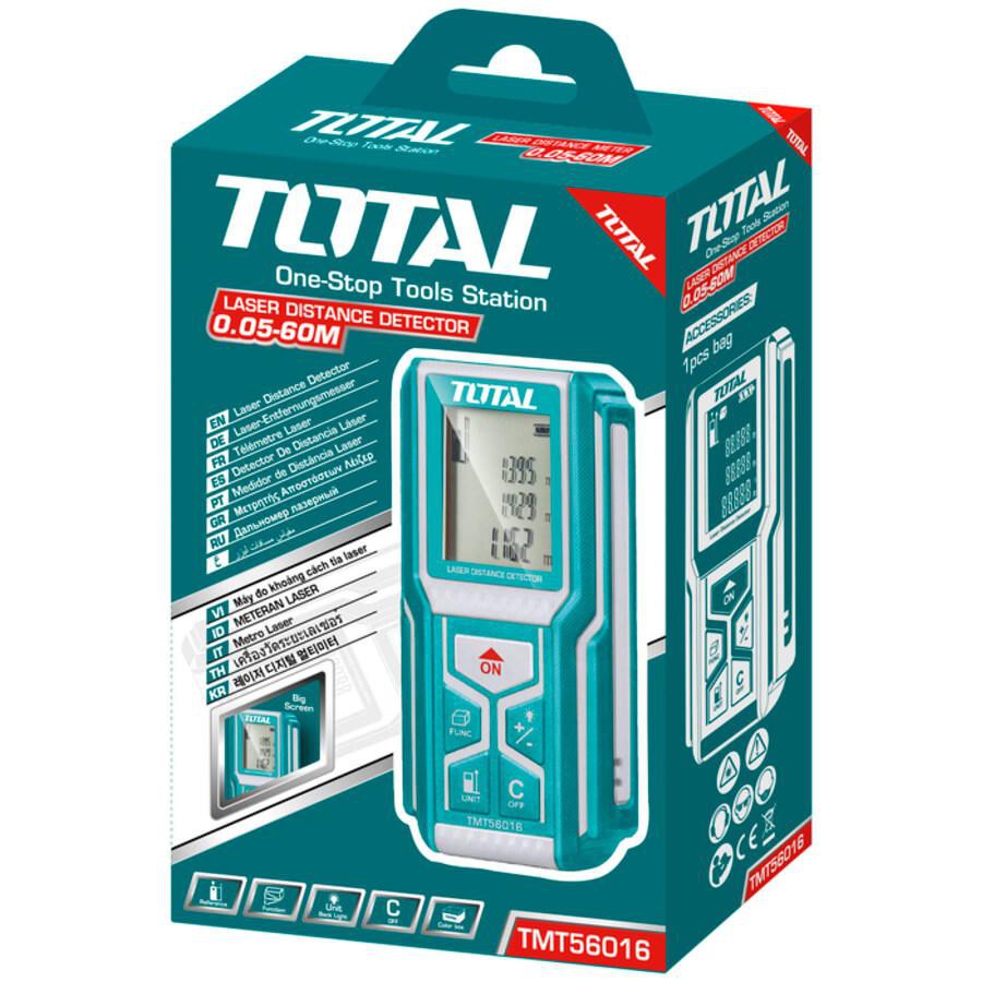 Máy đo khoảng cách dùng tia laser Total TMT56016 40 mét - thước đo khoảng cách điện tử lade (laze)