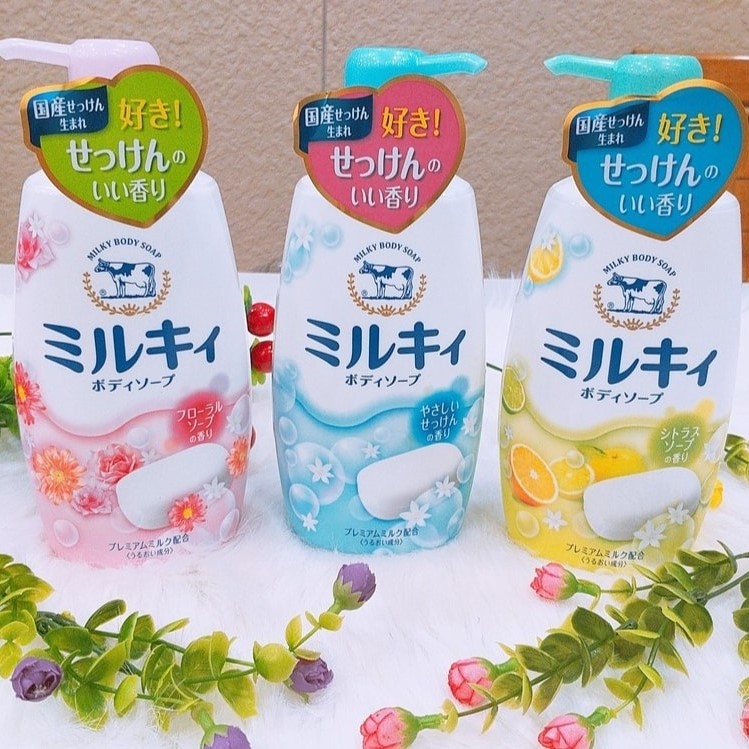 Sữa tắm bò Milky Body Soap Nhật Bản 550ml