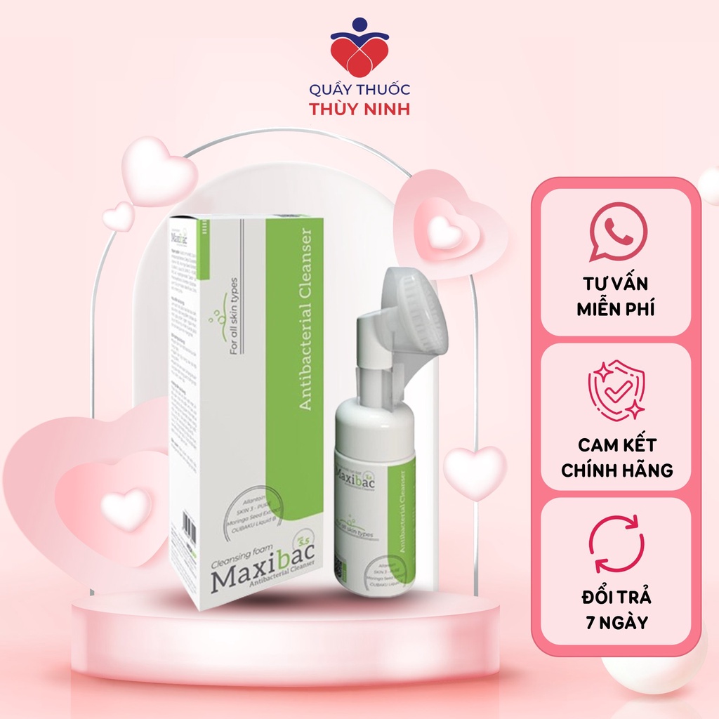 [CHÍNH HÃNG] Sữa rửa mặt tạo bọt sạch mụn , dưỡng trắng da Maxibac