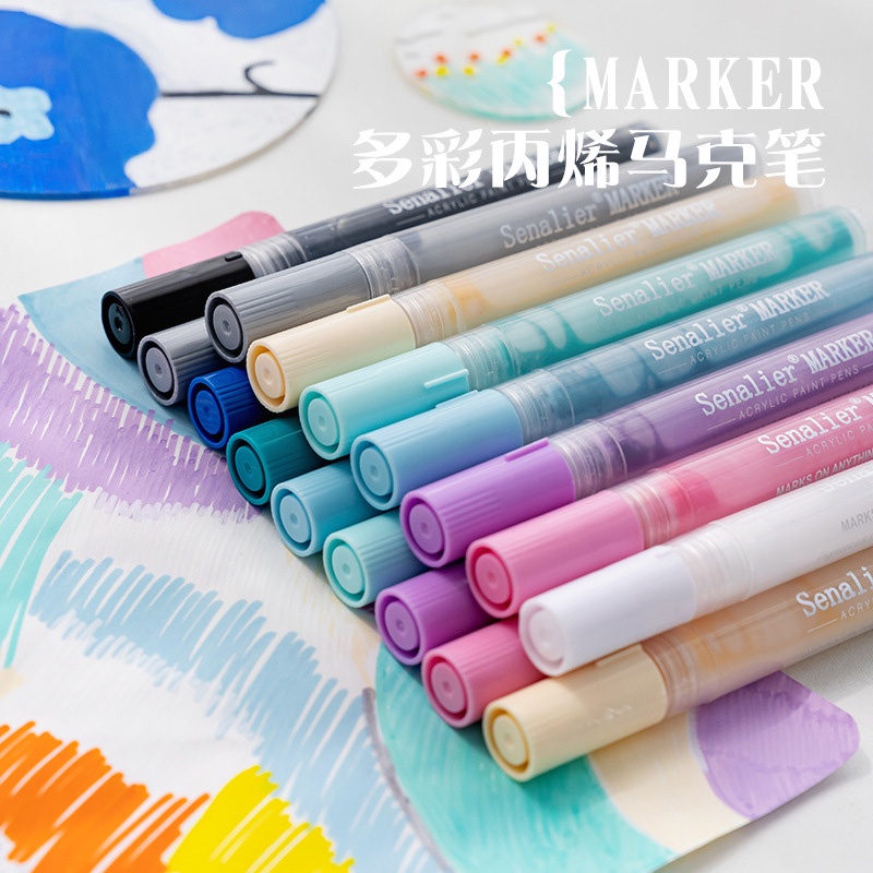 1 Chiếc Bút Đánh Dấu Màu Acrylic Và Gỗ/Kính/ Gốm