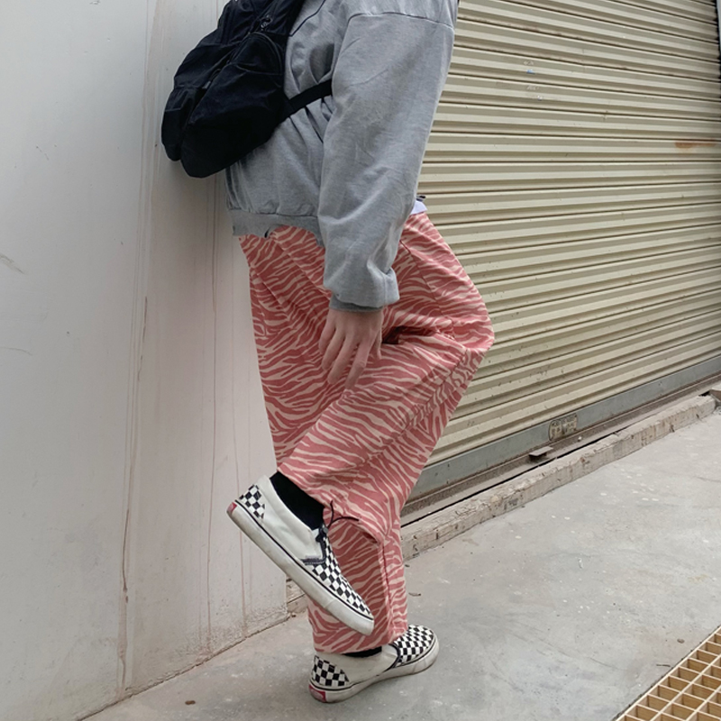 Quần Dài Ống Đứng In Họa Tiết Ngựa Vằn Phong Cách Đường Phố Cá Tính 222001 | BigBuy360 - bigbuy360.vn
