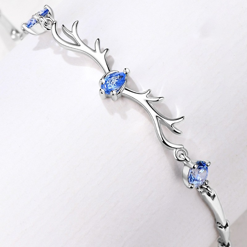 Lắc Tay Bạc Nữ-YiLu Sừng Hươu   - Vòng Tay Bạc Sterling M.Lady Jewelry