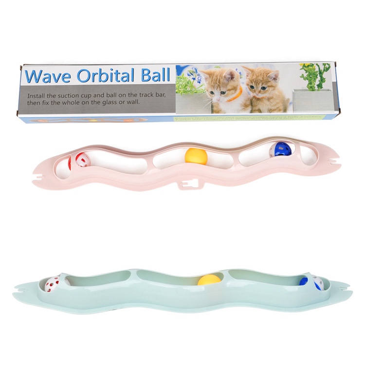 Đồ Chơi Ống Banh Nhựa Dán Kính Cho Mèo