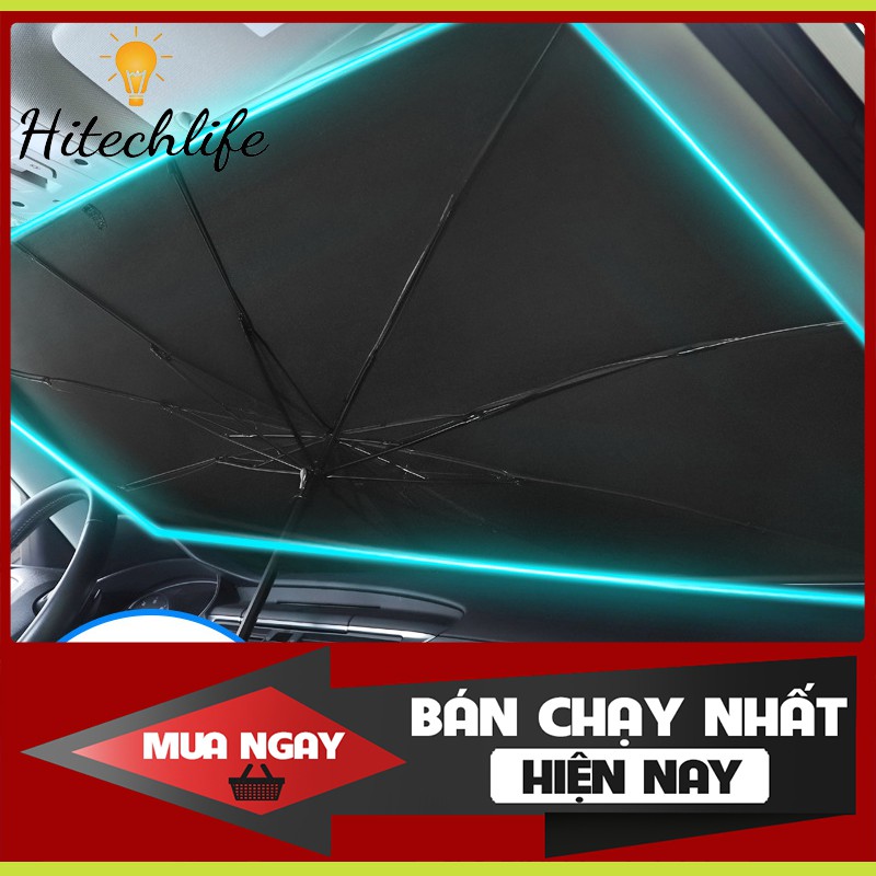 Phụ Kiện Xe Hơi Hitechlife Dù Che Nắng Kính Lái Xe Hơi Cao Cấp (Tặng Kèm Bao Da) - Dù Che Nắng Dạng Ô Sang Trọng Giá Rẻ