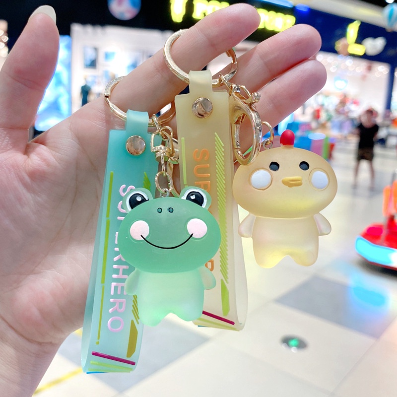 Móc Chìa Khóa Pha lê Blush Động vật Cá Tính Sáng Tạo , Móc Chìa Khóa Trang Trí