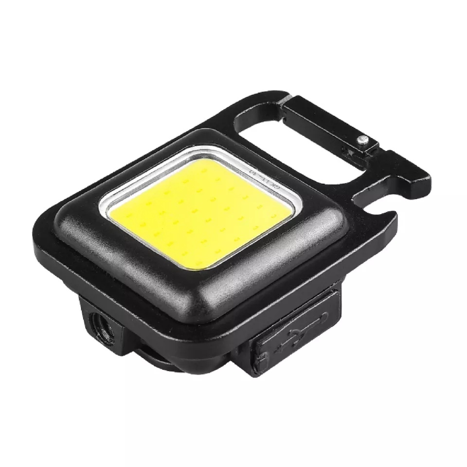 Đèn LED Flash mini COB siêu sáng có móc treo khoá và hít nam châm tiện lợi