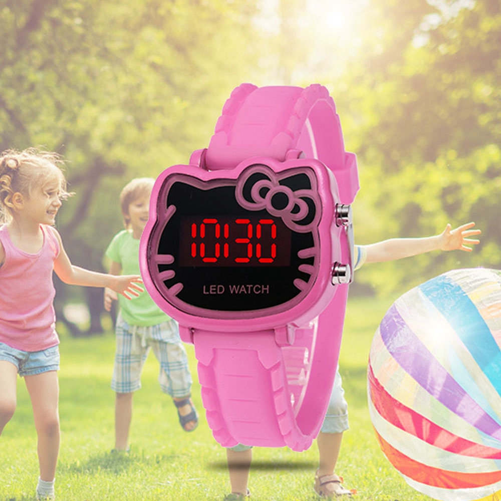 Đồng Hồ Điện Tử Chống Thấm Nước Hình Hello Kitty Cho Bé | BigBuy360 - bigbuy360.vn