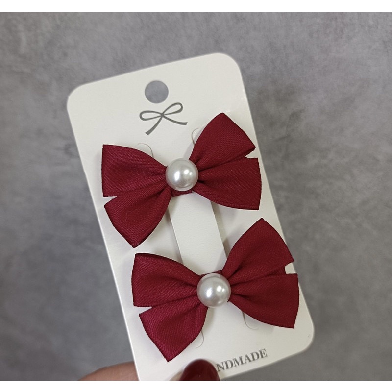 Set 2 Kẹp Tóc Nơ Cho Bé Gái Style Hàn Quốc Cao Cấp Xinh Xắn - Phụ Kiện Tóc Cho Bé Dễ Thương (M024)