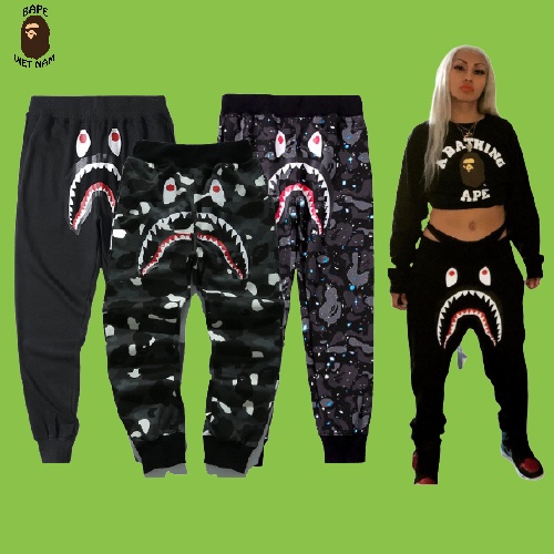 Quần dài Bape, Quần Bape Shark 3 mẫu Galaxy, Camo city, Black Bape VN