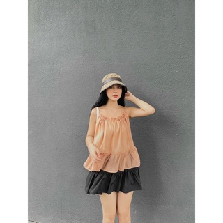 ÁO HAI DÂY CHẤT LIỆU XÔ XỐP BỒNG BỀNH XINH XẮN - JOYCE TOP