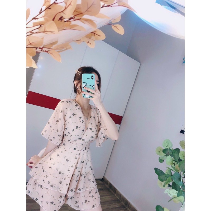 Jum hoa tay lỡ cột nơ eo siêu đẹp- hình thật