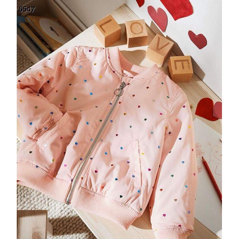 Áo khoác bomber H.M bé gái