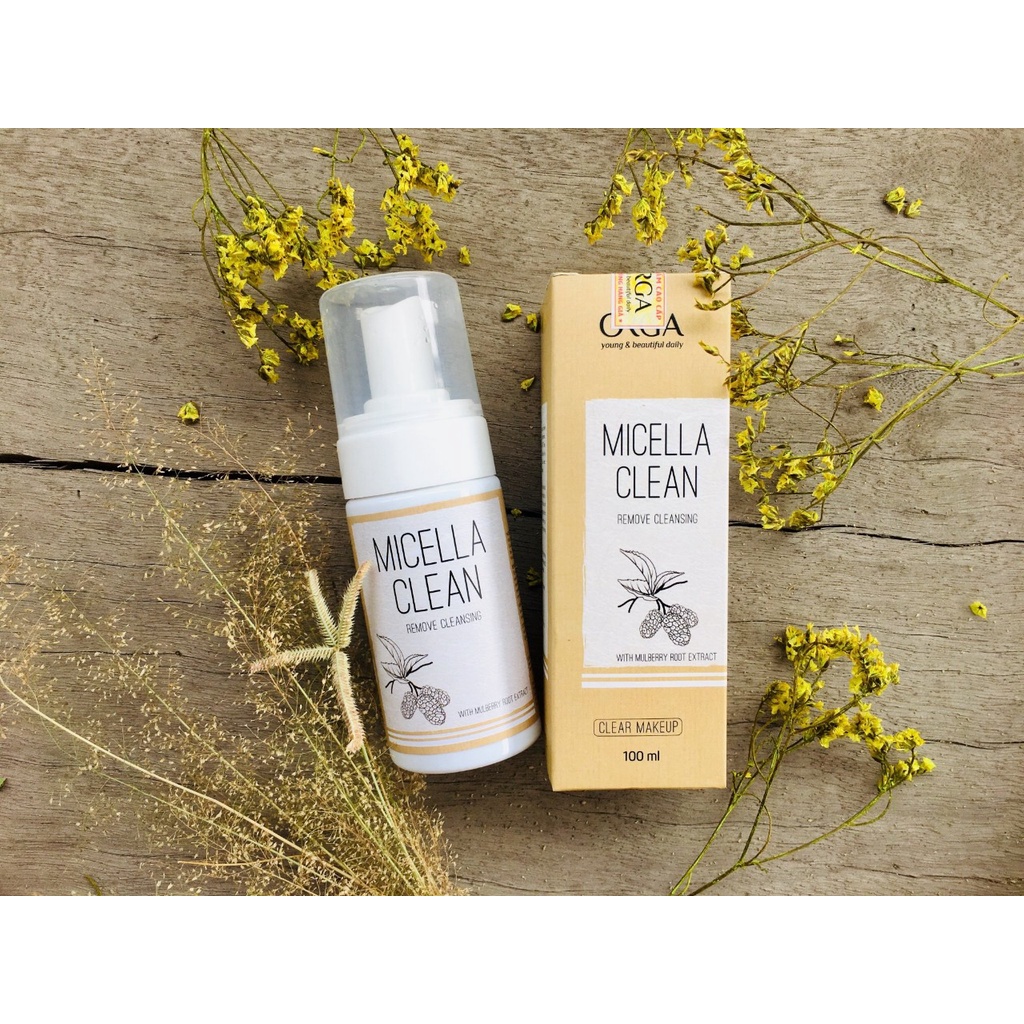 Tẩy Trang Bọt Tuyết Micella Clean - Hút Sạch Cặn Bẩn Cho Mọi Loại Da, Le'Orga 100ml | BigBuy360 - bigbuy360.vn
