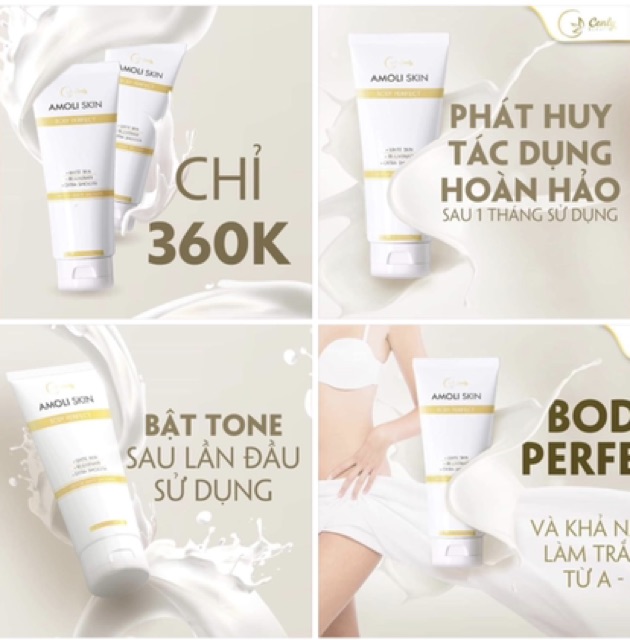 Ủ trắng da body Amoli Cenly💚bật tone sau khi tắm | BigBuy360 - bigbuy360.vn