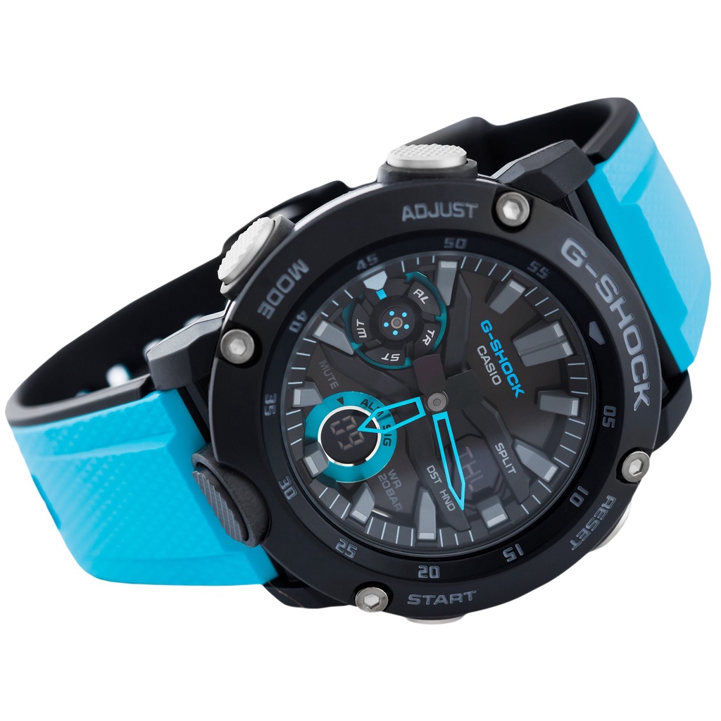 Đồng hồ nam dây nhựa Casio G-Shock chính hãng Anh Khuê GA-2000-1A2DR (48mm)