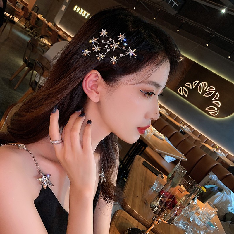 Cặp tóc mỏ vịt hình ngôi sao băng_M1384