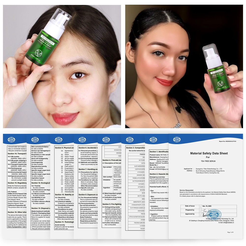 Serum Hỗ trợ giảm Vết Sẹo Loại Bỏ Mụn Làm Trắng Da Tinh Chất Tràm Trà 30ml Vibrant Glamor | BigBuy360 - bigbuy360.vn