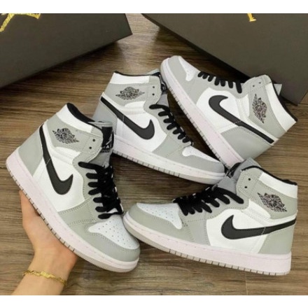 Giày Jordan Cao Cổ Màu Xám , Giày Sneaker Jodan Xám Full Box Bill