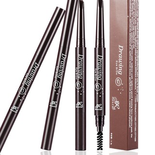 KẺ mày Lameila Geometry 2 đầu Vỏ Nâu - Lameila là bút kẻ lông mày đa dụng 2 đầu kẻ và chuốt lông mày siêu tiện