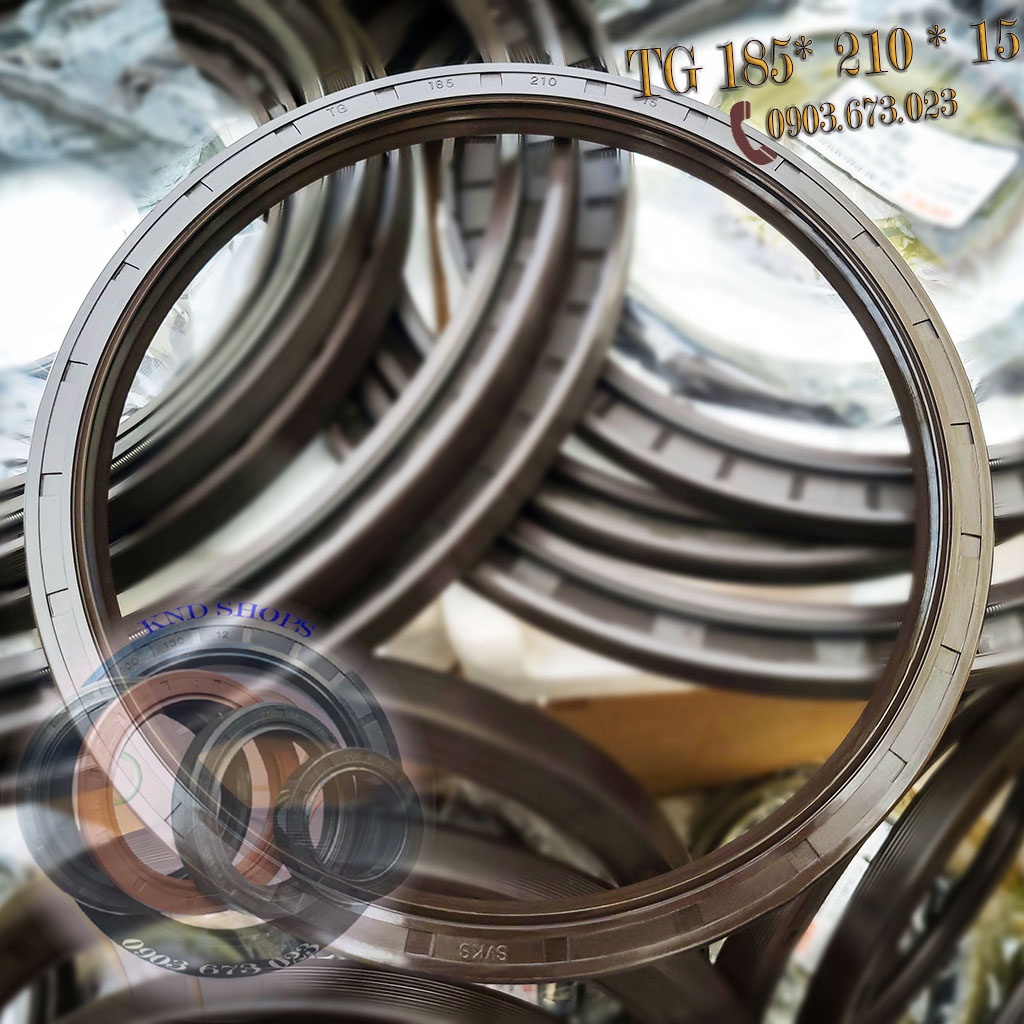 Phớt dầu SVKS TG 185*210*15, Phớt chặn nhớt trục chuyên cho máy cán thức ăn và máy sản xuất nhưa | KND Shops