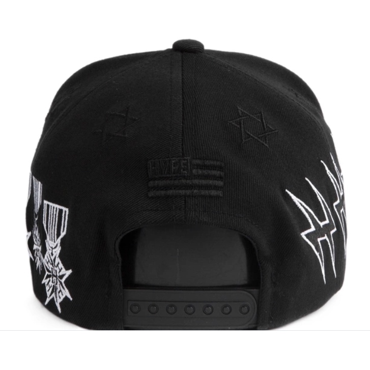 PREMI3R Mũ Snpback  HVPE LIGHTNING MEDAL black Phong cách Hàn Quốc Cao cấp 100% cotton 2024